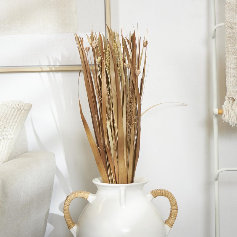 Deco 79 Dried Plant Natural Foliage, 9" x 6" x 41", Brown