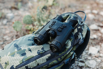 AGM Global Vision ObservIR LRF 25-256 Fusion Thermal Imaging & CMOS Binocular with Built-in Laser Range Finder, 12 Micron 256x192 (25 Hz), 4K, 25 mm Lens.