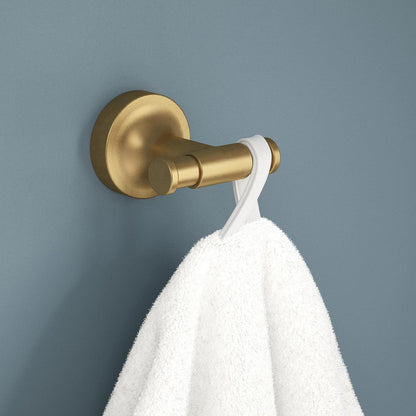 Franklin Brass VOI35-BB Voisin Double Towel Hook, Bath Hardware Accessory in Satin Gold