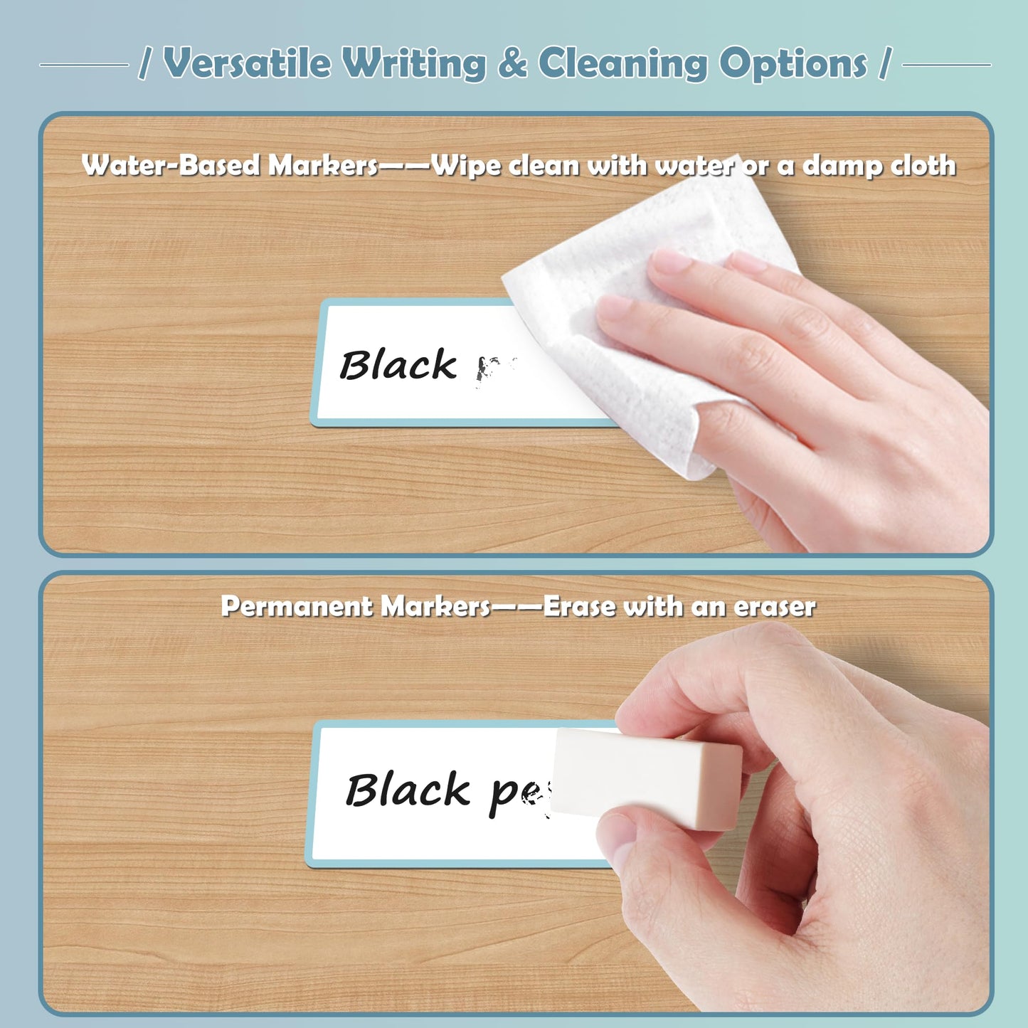 PPB Dry Erase Labels Sticky Notes for Containers, Reusable Waterproof Removable Stickers for Storage Bins, Freezer, Kitchen, Classroom, Whiteboard, All Purpose Use (1.2”x 2”, Multicolor, 60 Dots)