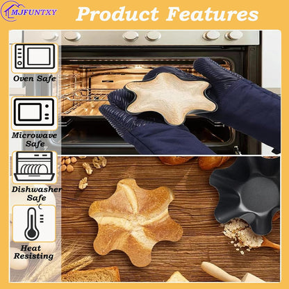 Tortilla Pan Set, 4pcs Nonstick Tortilla Bowl Maker, Carbon Steel Taco Salad Shell Molds for Kitchen, Microwave &