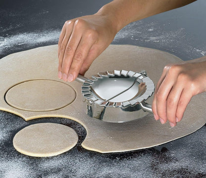 Stainless Steel Ravioli Mold Dumpling Press Maker - Pierogie Pie Crimper, Kitchen Gadgets, 4 Inch