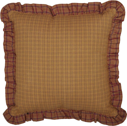 VHC Brands Stratton Applique Star Pillow - 12x12 Country Primitive Bedding Accessory in Tan