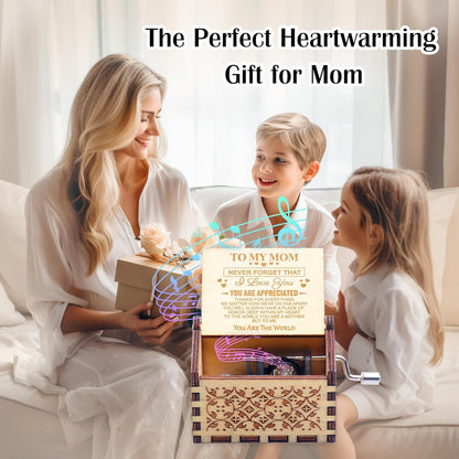 WSYEAR Mother's Day Music Box, Unique Gifts for Mom from Daughter or Son, Birthday Present Ideas