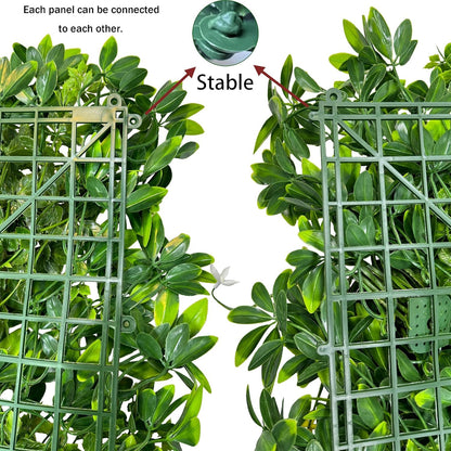 ODTORY Artificial Plant Wall Roll: 72 X144 in (72 sqft) UV-Anti Ivy Privacy Fence Screen Faux Greenery Panels Backdrop Boxwood Ivy Vine Leaf Hedge Fence for Indoor Outdoor Green Decor