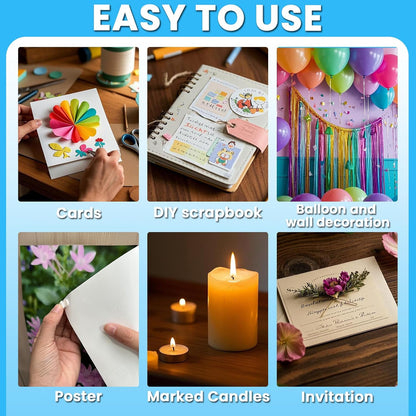 Tikfoam Double-Sided Adhesive Foam Dots - 1000 Pcs, 2mm & 1mm Thick for Crafting & DIY Projects