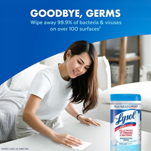 Lysol Disinfecting Wipes Bundle - All-Purpose Multi-Surface Cleaner | 80 Count (4-Pack)