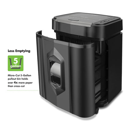 Aurora Professional Grade AU125MA 120-Sheet Auto Feed High-Security Micro-Cut Paper Shredder/60 Minutes/Security Level P-5