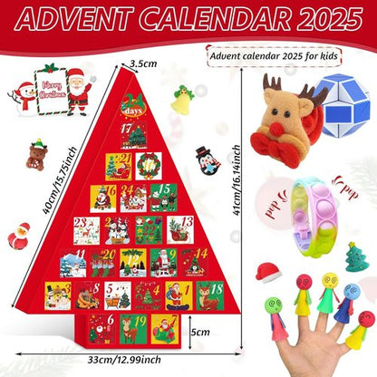 Fidget Advent Calendar - 24 Days of Surprises | Christmas Countdown Gifts for Kids & Teens