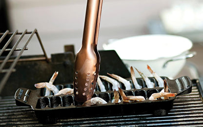 Outset 76285 Lux Collection Grill Tongs, Copper