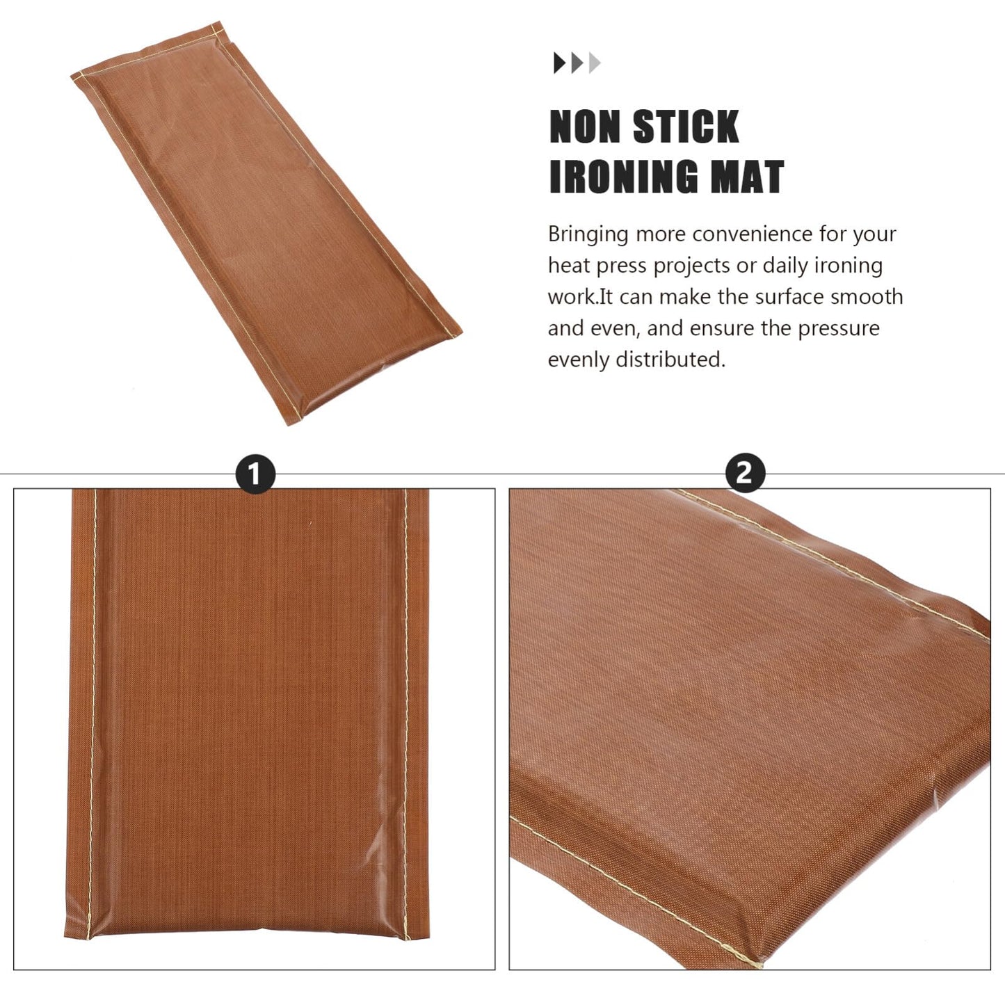 TEHAUX Heat Pressing Pillow 15.74X6.49In Non Stick Ironing Mat for Vinyl Transfer Heat Resistant Cushion for DIY Craft Projects