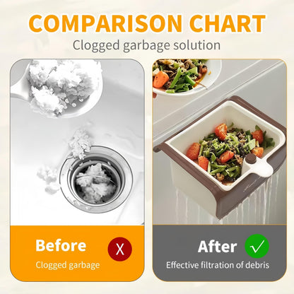 Corner Sink Strainer,Sink Strainer Basket,2026 New Upgraded Suction Cup Press Sink Drainer Basket,Food Drainer for Sink,Practical Corner Kitchen Sink，Sink Ccorner Strainer Helper (Brown)