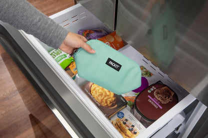 PackIt Freezable Snack Bag, Sage, Built with EcoFreeze Technology, Foldable, Reusable, Zip Closure, Designed For Keeping Snacks Fresh On the Go, and Adults of all Ages