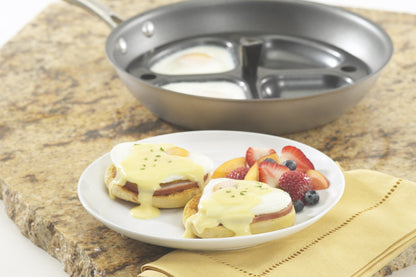 Nordic Ware Non-Stick Egg Poacher Insert for 10 Inch to 12 Inch Skillets, Black