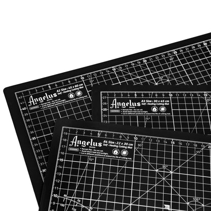 Angelus Self-Healing Cutting Mat, Double Sided, Non-Slip, Durable, Scratch-Resistant Rotary Cutting Board for Leather, Craft, Fabric, Quilting, Sewing, Scrapbooking Projects (18" x 24")