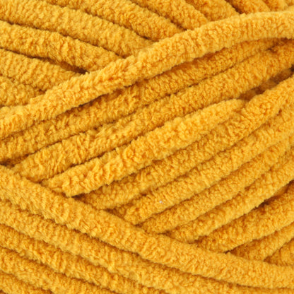 Crafted by Catherine Plush Chenille Yarn for Knitting, Crocheting and Amigurumi - 4 Pack (8.8 oz / 250g, 152 Yards Each Skein), Mustard, Gauge 6 Super Bulky