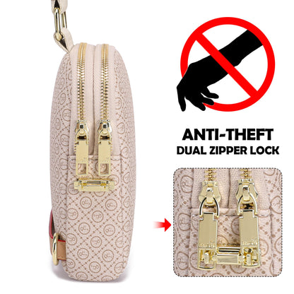 INICAT Anti Theft Crossbody Bags for Women Travel Small Sling Bags Cross Body Bag Purses for Woman