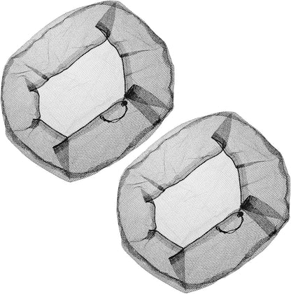 MECCANIXITY 29.5 Inch Mesh Electric Fan Dust Cover - Washable Dustproof Finger Protector Net, Black (Pack of 2)