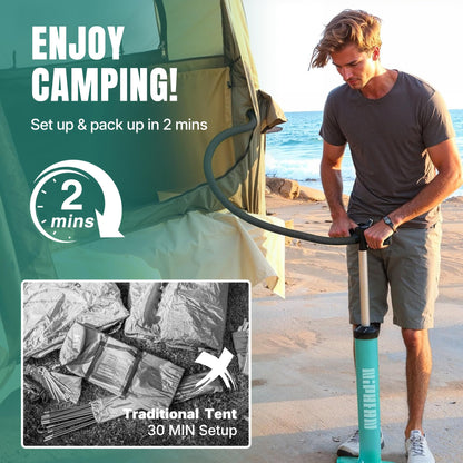 Niphean Truck Bed Tent for Camping 5.5ft-8ft for 2+1 People, 2 Mins Fast Setup Inflatable Pickup Truck Tent, PU 3000mm Waterproof & High-Strength Windproof, Spacious Interior for Multi-Landscape