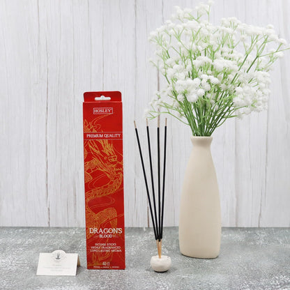 Hosley Dragon Blood Fragrance Incense Stick, Infused with Essential Oils for Long-Lasting Aromatherapy Bliss