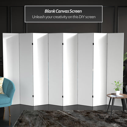 Red Lantern DIY Blank Canvas Room Divider, 6 Foot - 8 Panels
