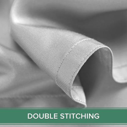 Pure Bamboo Twin Sheets - Luxuriously Soft 100% Organic Viscose Bed Sheet Set | Silver Pearl Color