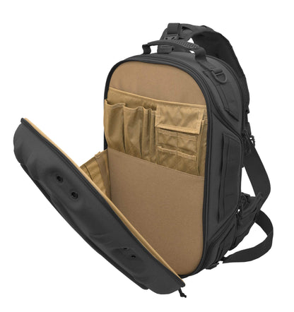 HAZARD 4 Blastwall - Optics/CCW Sling Pack, Hard Shell Camera Bag, Tactical Molle Backpack (29.5 L) - Black