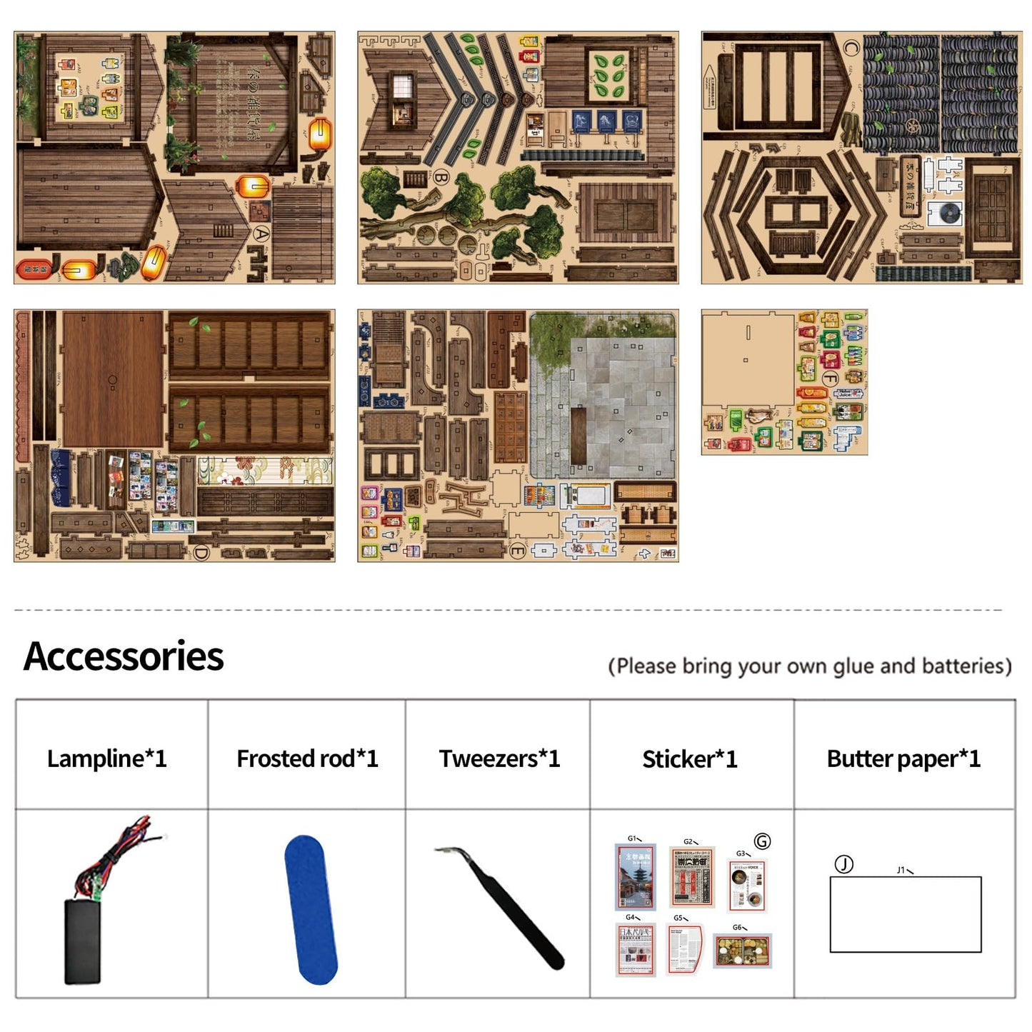 BETESINE Book Nook Kit for Adults 14+, Japanese Miniature House with LED Light and Dust Cover, DIY 3D Wooden Puzzle Bookshelf Insert Decor, Creative Craft Gift for Teens and Book Lovers