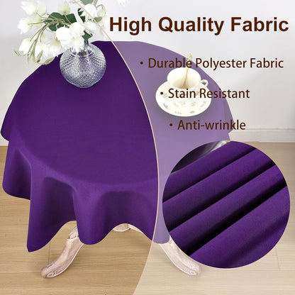 Viiamacki 2PCS 24 24 Inch, Square Small Tablecloth, x Stain and Wrinkle Resistant Machine Washable Polyester Table