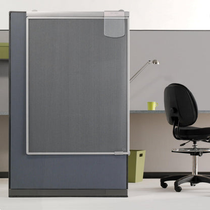 Quartet Workstation Privacy Screen, 36" x 48", For Cubicle or Office, Adjustable Height, Sliding, Sturdy Aluminum Frame, Includes Attachable Whiteboard (WPS1000)