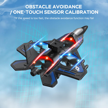 TUEESN RC Plane - 2.4GHz Remote Control Airplane with LED Lights, 360° Stunts & 6-Axis Gyro | Crash-Proof Foam Design | 40 Min Flight | Best Gift for Kids (Beginner Friendly)