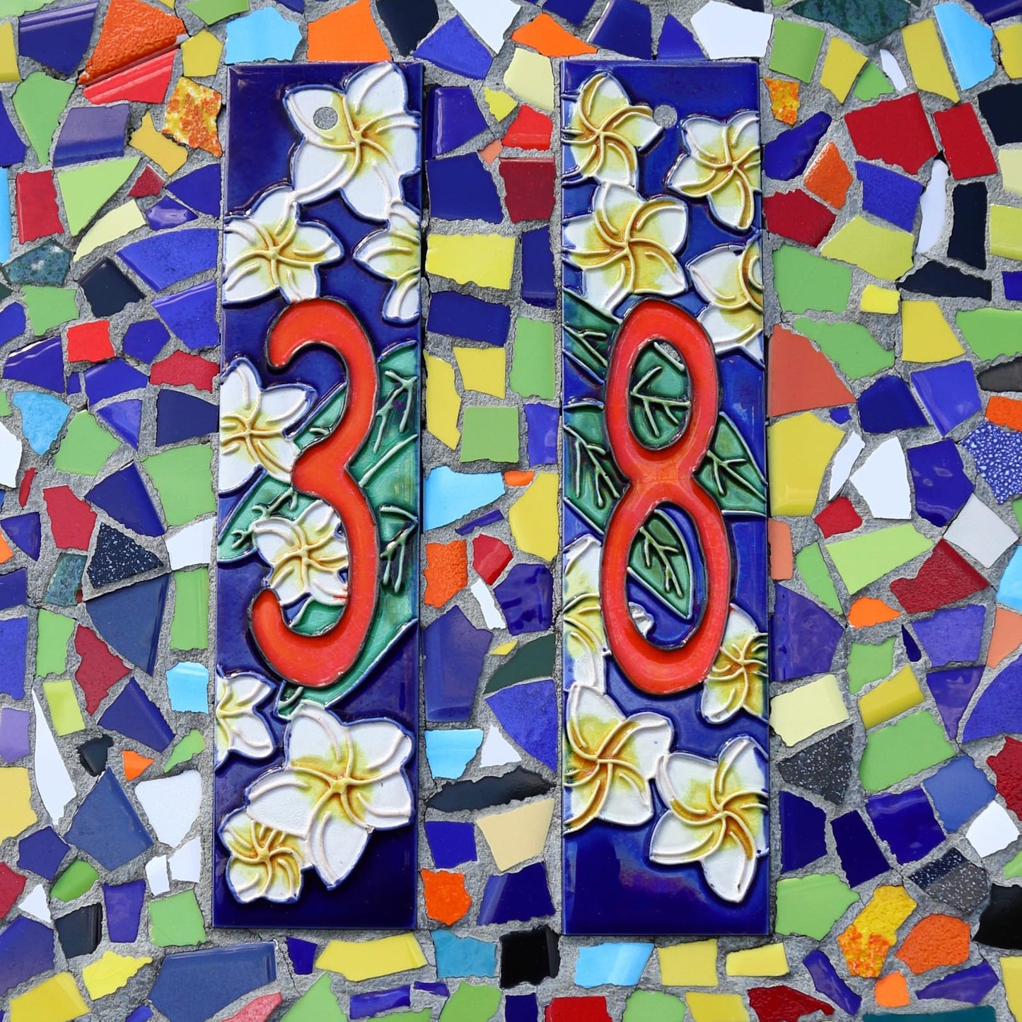 uxcell 500g/1.1LB Irregular Ceramics Mosaic Tiles, 1.3-2 cm Bulk Stained Ceramic Mosaic Pieces Stones Mosaic Kits for DIY Art Craft Projects Home Decor, Purple Blue