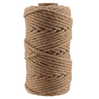 LEXININ 6mm Thick Jute Rope, 328 Feet Twisted Jute Twine, 6mmx100m Hemp Rope String for Crafts