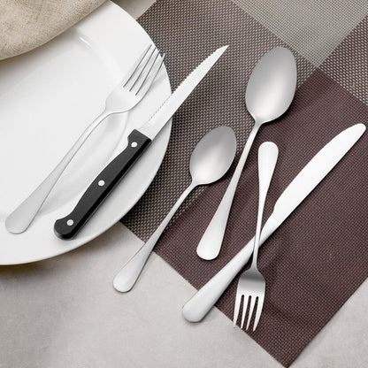 8 Pcs Large Tablespoons Set, Food-Grade Stainless Steel Soup Spoons, Metal Cutlery Spoon, Dinner Spoon, Spoons Silverware for Home, Kitchen or Restaurant, Mirror Polished, Dishwasher Safe 8 Inch