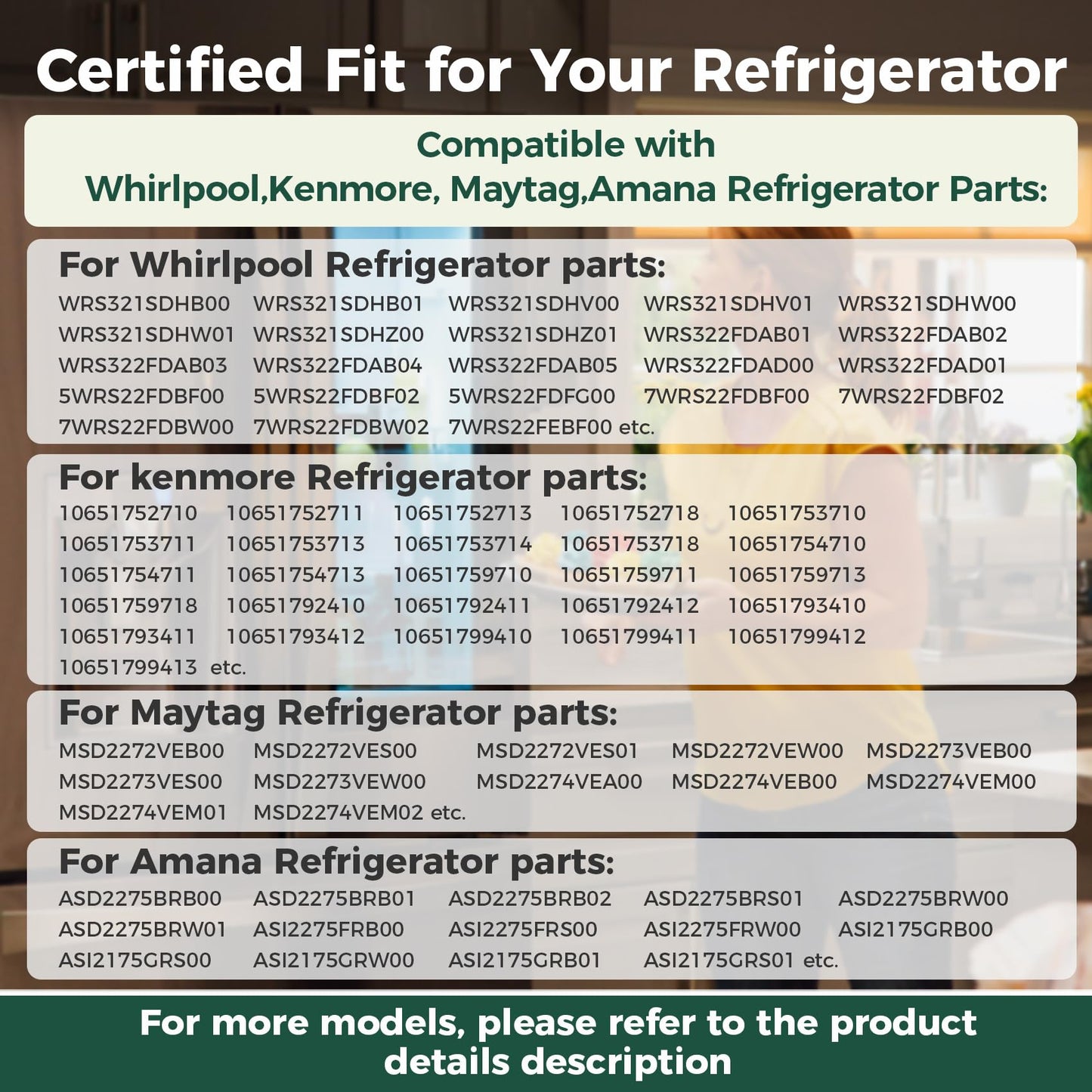 Upgraded W10850492 Ice Bucket Replacement Parts, Compatible with Whirlpool, Amana, Maytag, Kenmore Ice Container, Fits W10138193, W10670844, AP5989704, PS11731153,4378073, EAP11731153