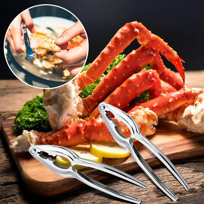 20 5 15 Set, Pcs Crab Crackers, Crab Cracker & Seafood Needles, Stainless Steel Seafood Crackers, Lobster Crabs Leg