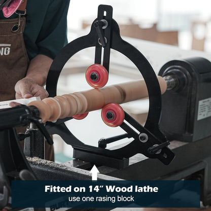 Woodturning Steady Rest for 12",14" and 16" Swing Size, Wood Lathe for Spindle Woodturning, Woodturning Tools.