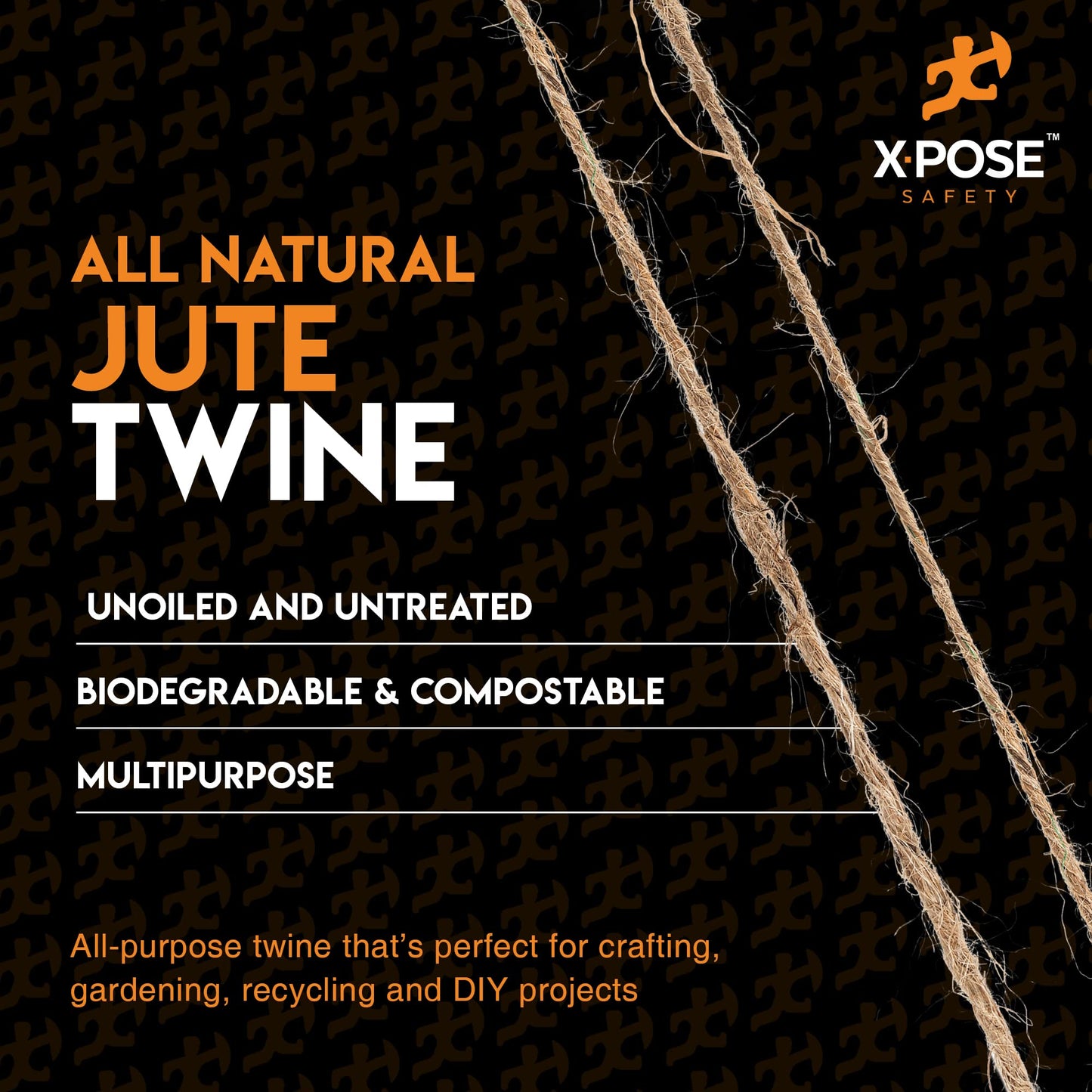 Jute Twine - 3 Ply Brown Roll 243 Feet Natural Jute String for Crafts, Packaging, Wrapping, Decorative Rope Cord for Hanging Ornaments (2 Packs)
