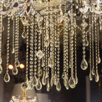 10 Pack 85mm 38mm PATIKIL Teardrop Crystal Chandelier Pendants Beads, Length Chandelier Prisms Parts Ornaments Hanging