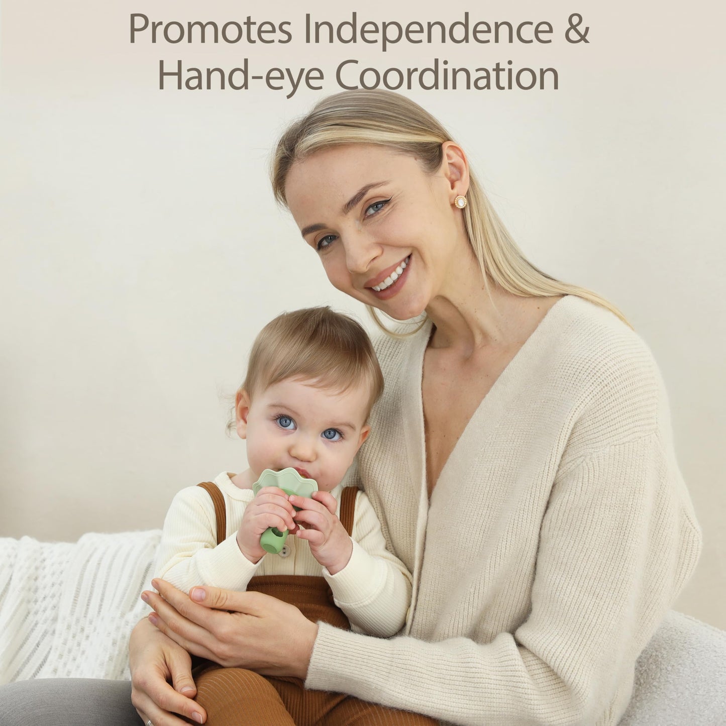 Moonkie Baby Fruit Feeder with Freezer Tray | BPA Free Silicone Infant Food Feeder | Two Sizes Pouches and Breastmilk Popsicle Molds for Cooling Relief | Baby Shower Gifts 4 Months+, 2 Pack