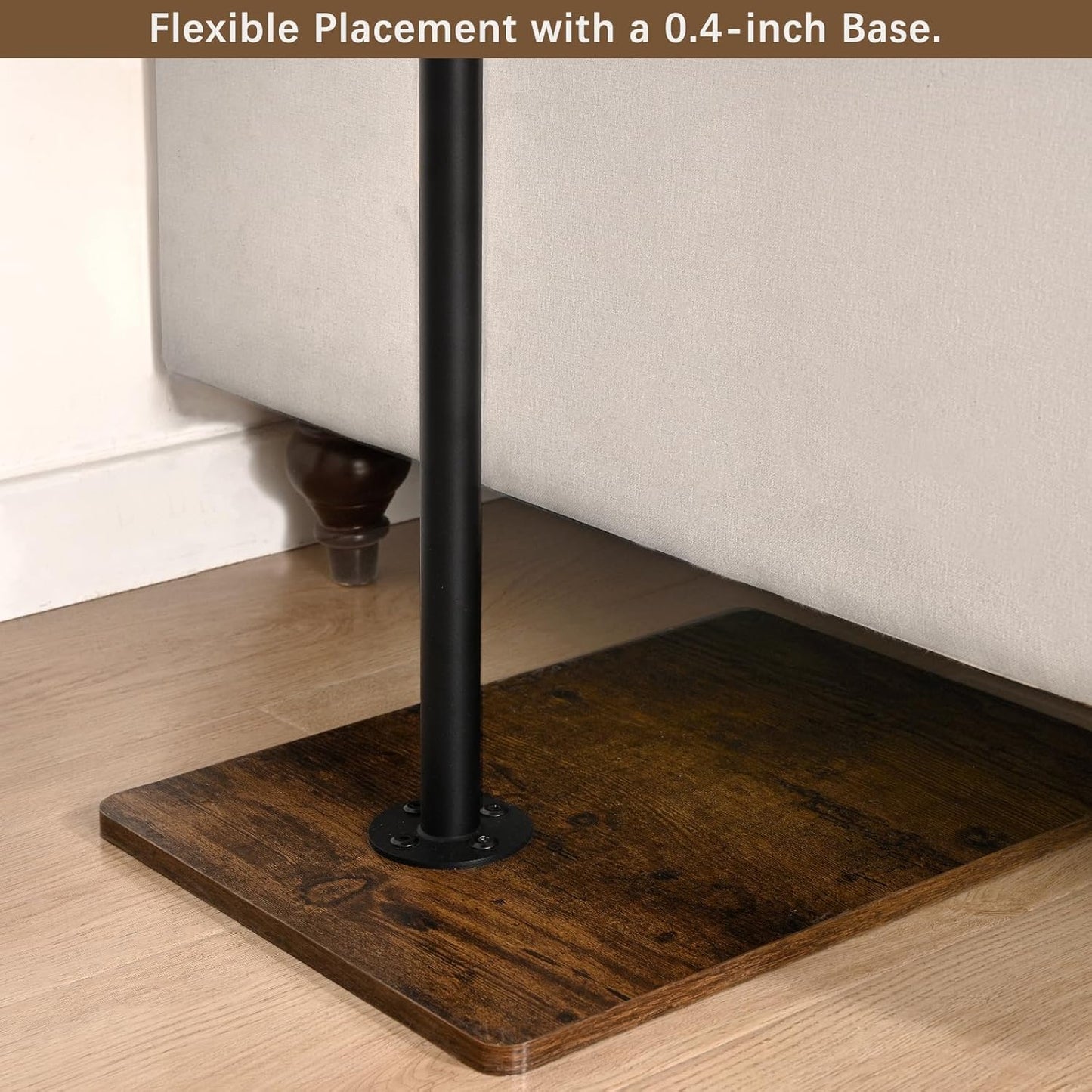 Waipfaru Swivel Height Adjustable Side Table Sofa Tray, Tiltable Sofa Bed Bathroom Study TV Tray C Shaped End Table