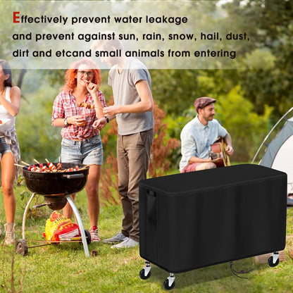 35-inch 35"L17"W29"H, Patio Table Cover for WDT Utility Cart, Waterproof Service Cart Cover for Rolling Tool Carts /