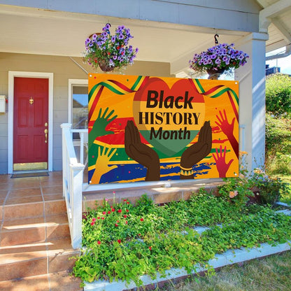Black History Month Backdrop African American Black History Month Wall Posters Hanging Banner Black History Month Decorations Party Supplies