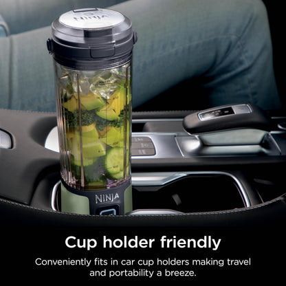 Ninja BC151BK Blast Portable Blender, Cordless, 18oz. Vessel, Personal Blender-for Shakes & Smoothies, BPA Free, Leakproof-Lid & Sip Spout, USB-C Rechargeable, Dishwasher Safe Parts, Black