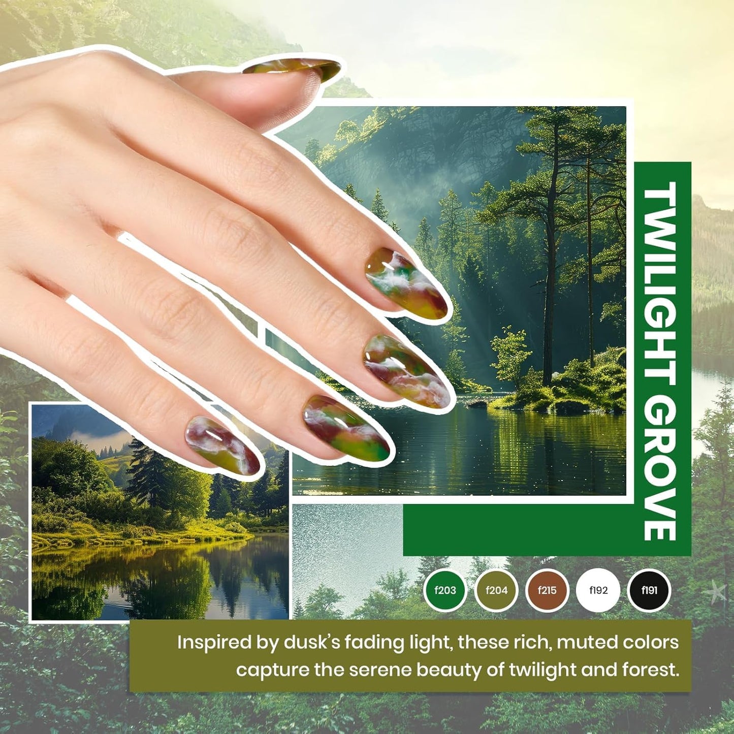 Beetles Gel Nail Polish Kit with U V Light - 80Pcs Fall Nail Fest Color Enchantment 55 Colors Gel Polish Starter Kit with Base Top Coat DIY Nails Stickers Manicure Tools Gift for Women Teens Girls