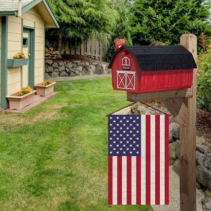 American Garden Flag - USA Independence Day Burlap Decoration | Double-Sided 12.5 x 18 Inch