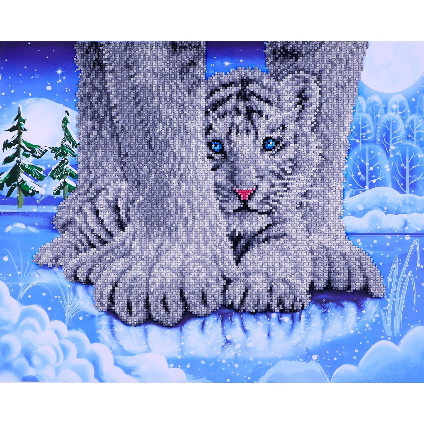 DIAMOND DOTZ at Home Hide N Seek Diamond Painting Kits for Adults - Diamond Art Kits a Relaxing Creative Craft Kit with Dotz Gems 19.7x15.7