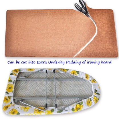 Wool Blend Pressing Pad Iron Board Cover Extra Padding Ironing & Steaming Felt Mat Blanket for Quilting, Sewing and Its Supplies
