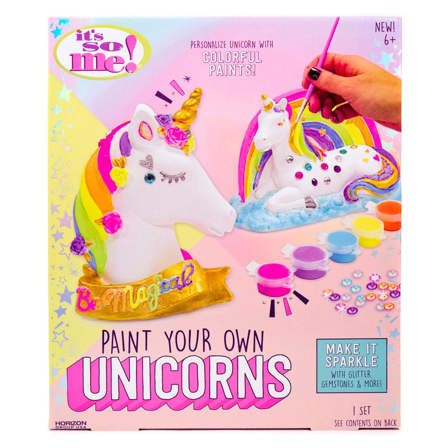 It’s So Me! Paint Your Own Unicorns – DIY Ceramic Unicorn Kit – Arts and Crafts Kits- Great Birthday Party Activities for Kids Ages 6, 7, 8, 9