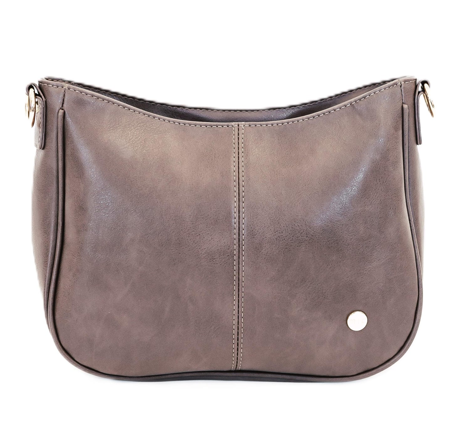 Modern+Chic Crossbody Bags for Women - Marissa Saddle Crossbody, Vegan Leather Shoulder or Handbag with Two Adjustable Straps